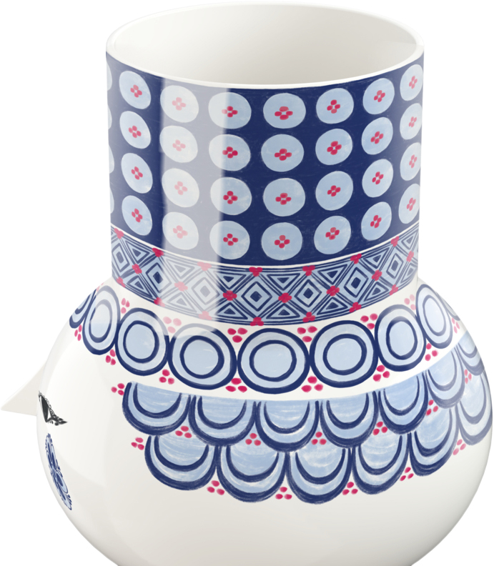 Olga Vase H20 cm blå